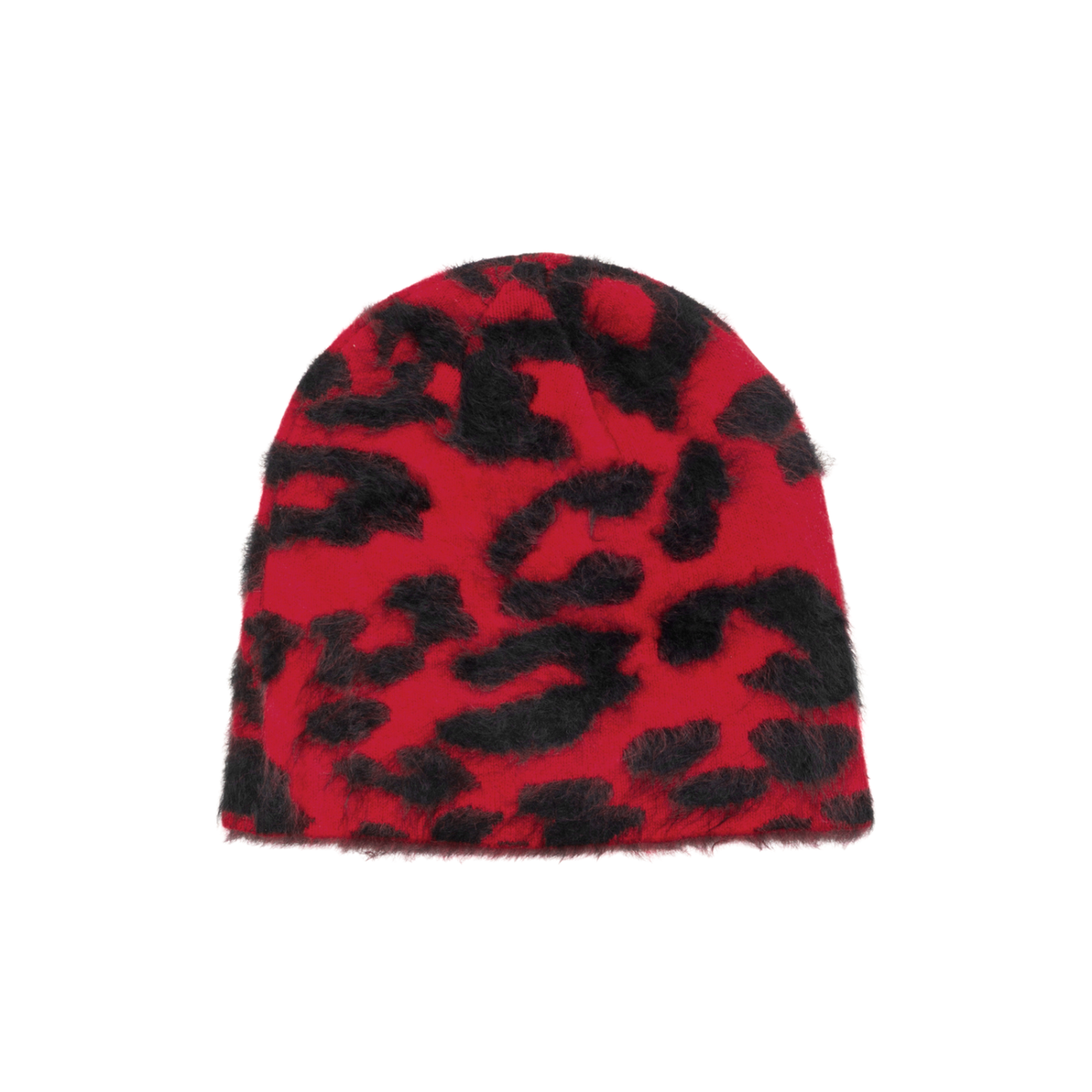 Stussy Cashmere Leopard Skullcap - Red