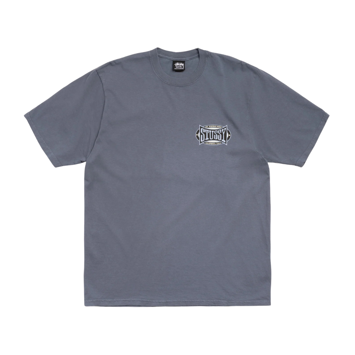 Stussy Champion Oval Pigment Dyed Tee Navy