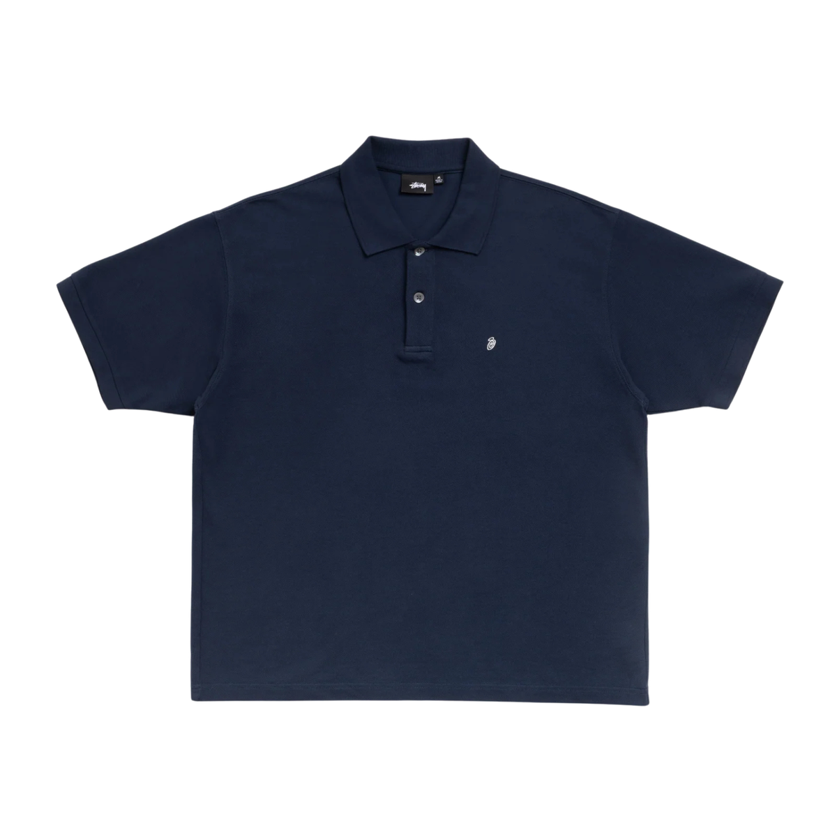 Stussy Classic Pique Polo Navy