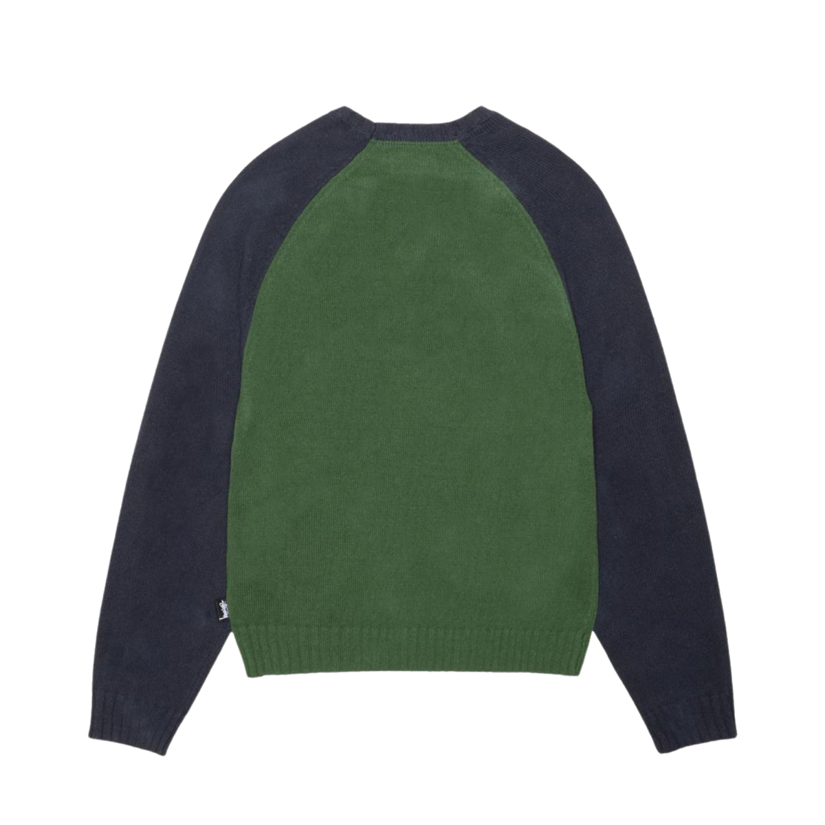 Stussy Colorblocked Raglan Crew - Green 