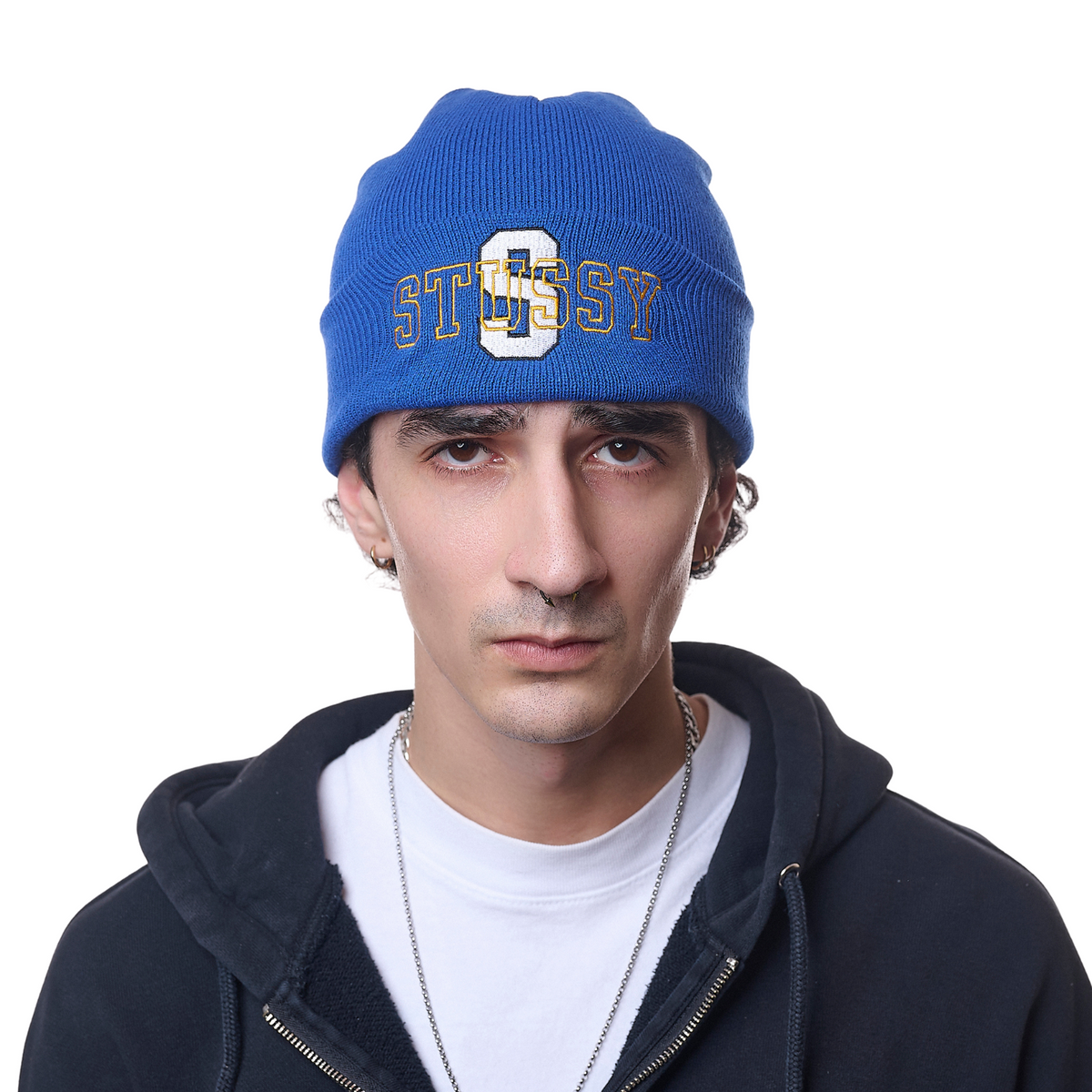 Stussy Cuff Beanie Big S - Blue