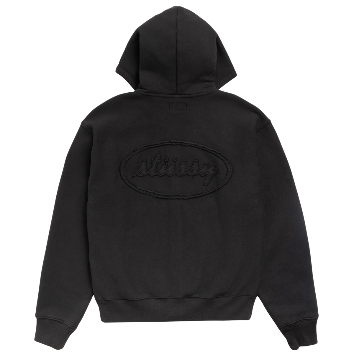Stussy Cursive Applique Zip Hood Black 