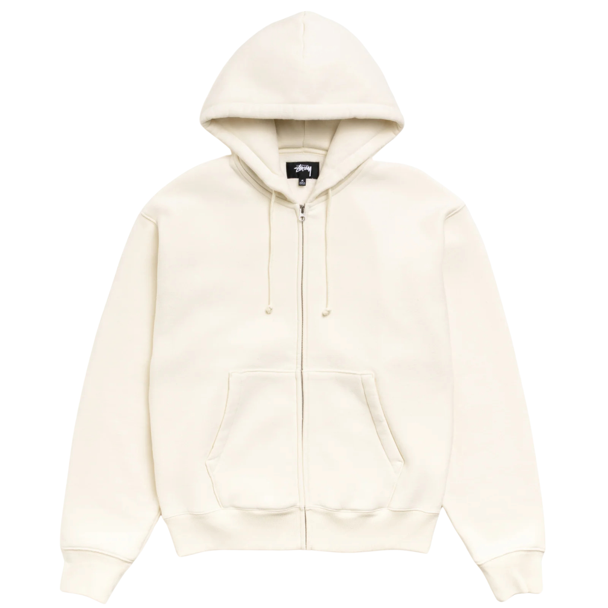 Stussy Cursive Applique Zip Hood Natural