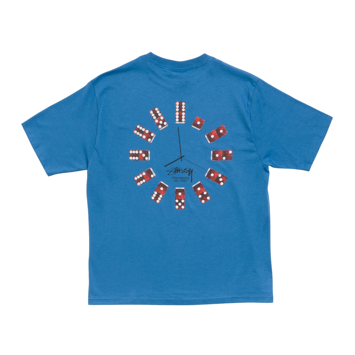 Stussy Dice Clock Tee Blue 