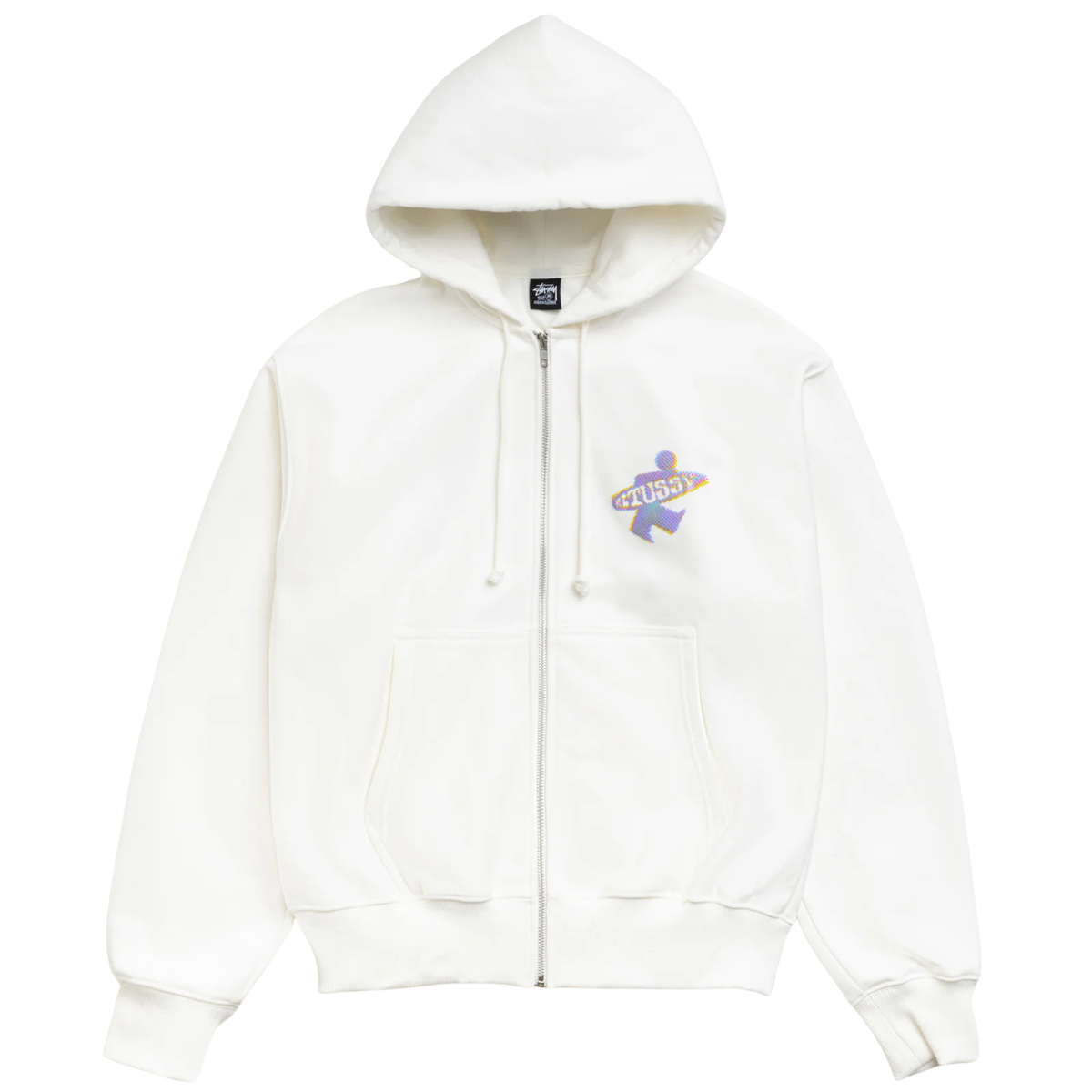 Stussy Dot Surf Zip Hood Off White 