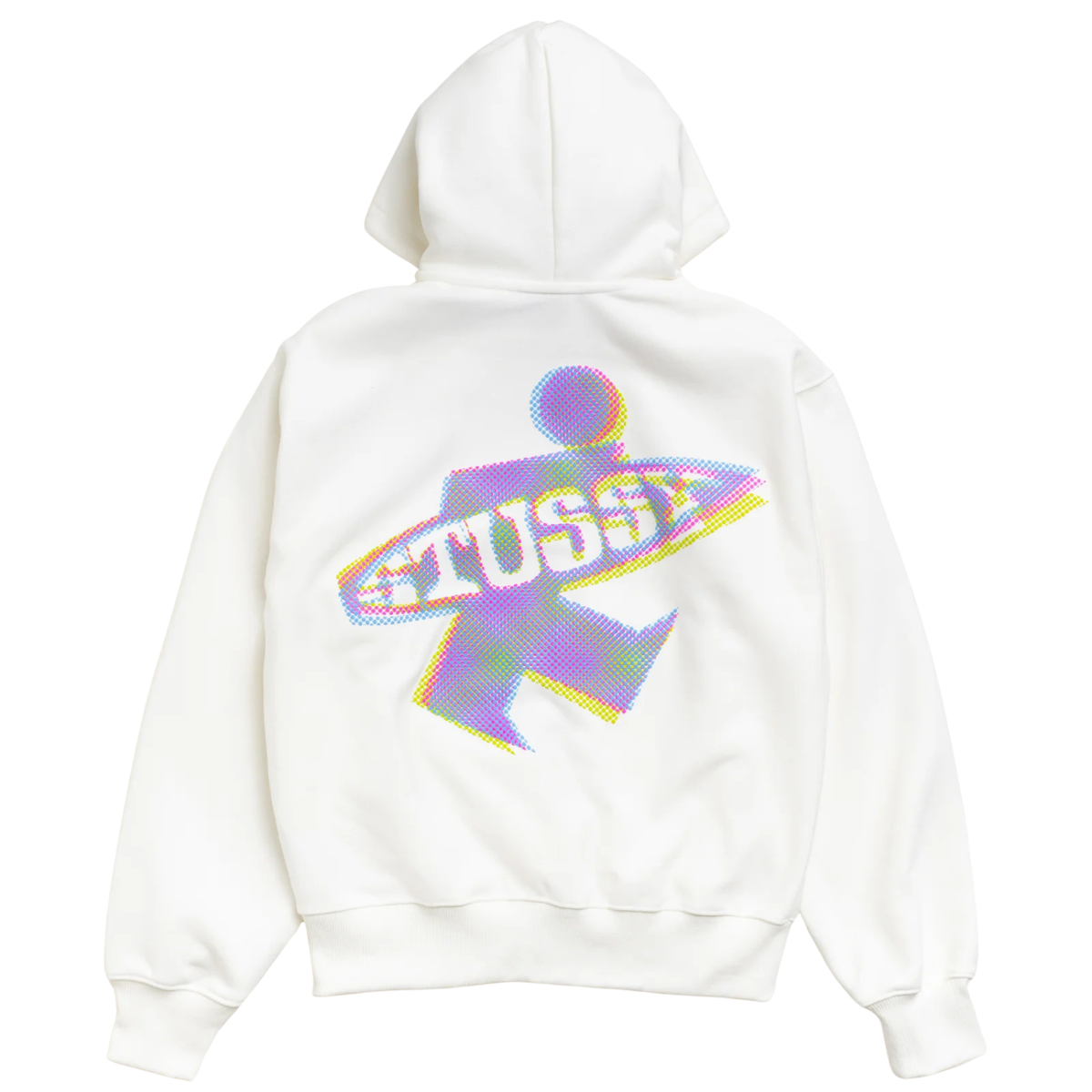 Stussy Dot Surf Zip Hood Off White 