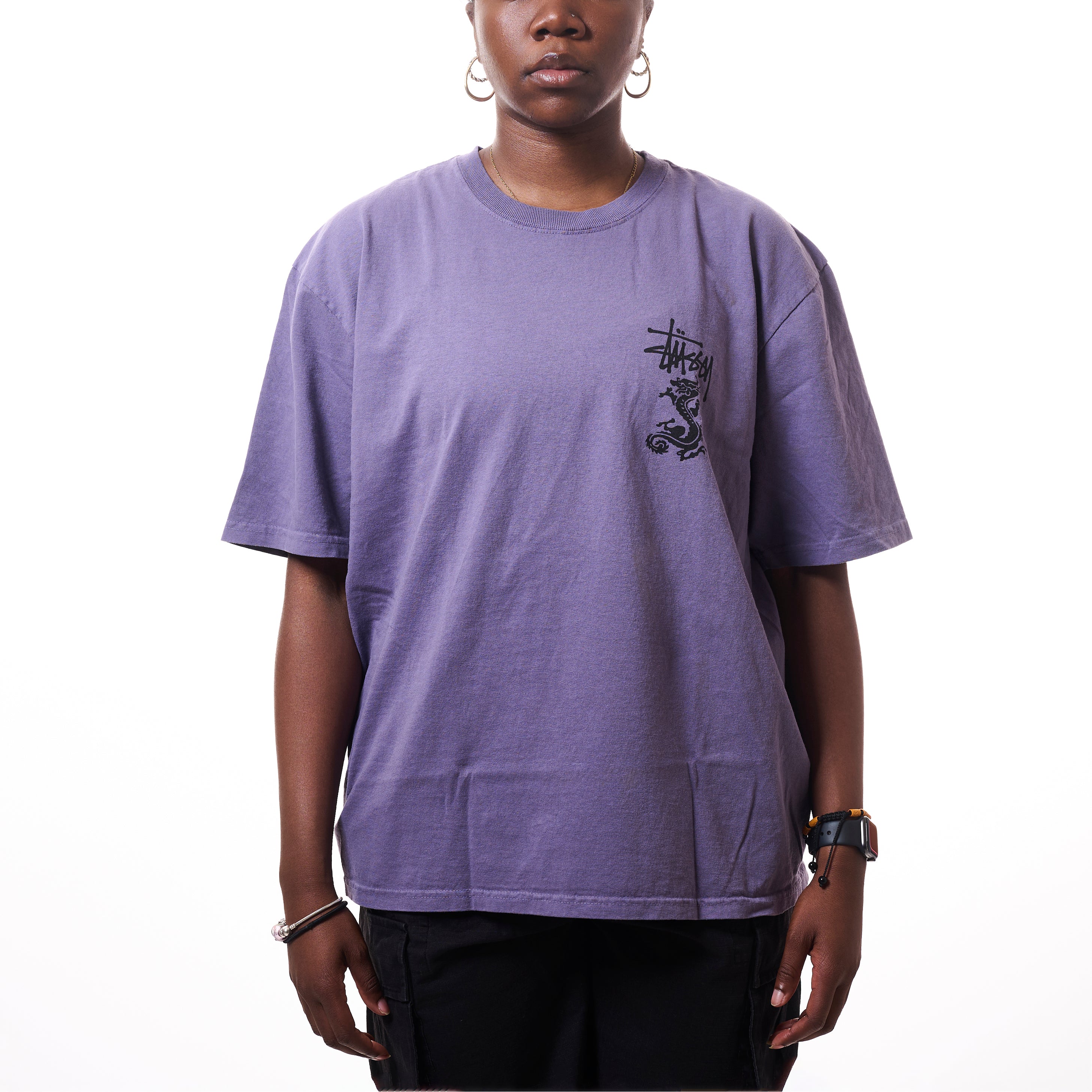 stussy 半袖スウェット　サイズM インディゴ STUSSY 半袖スウェット インディゴ M 半袖