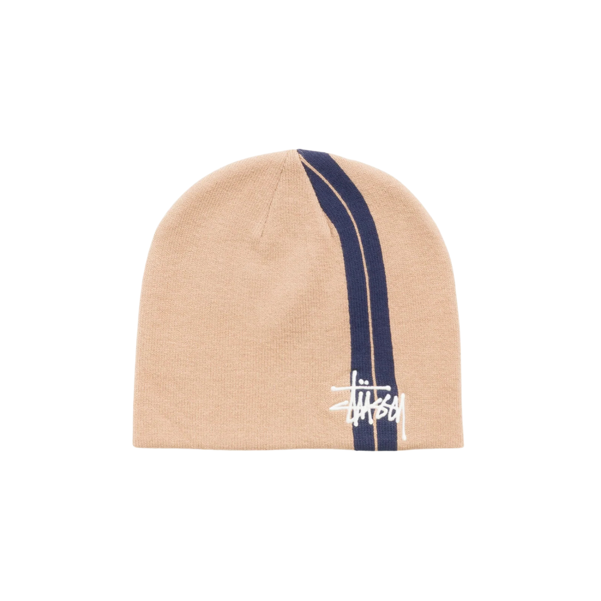 Stussy Double Stripe Skullcap Khaki