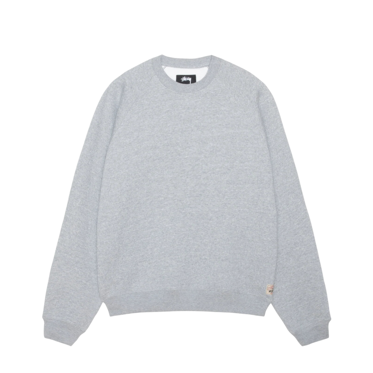 Stussy Fleece Raglan Crew Ash Heather