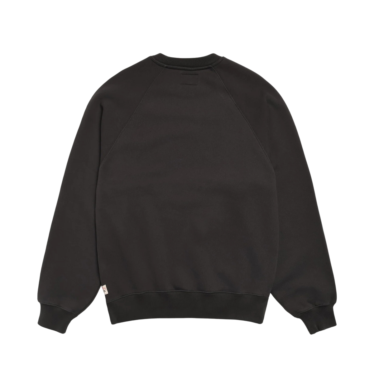 Stussy Fleece Raglan Crew Washed Black