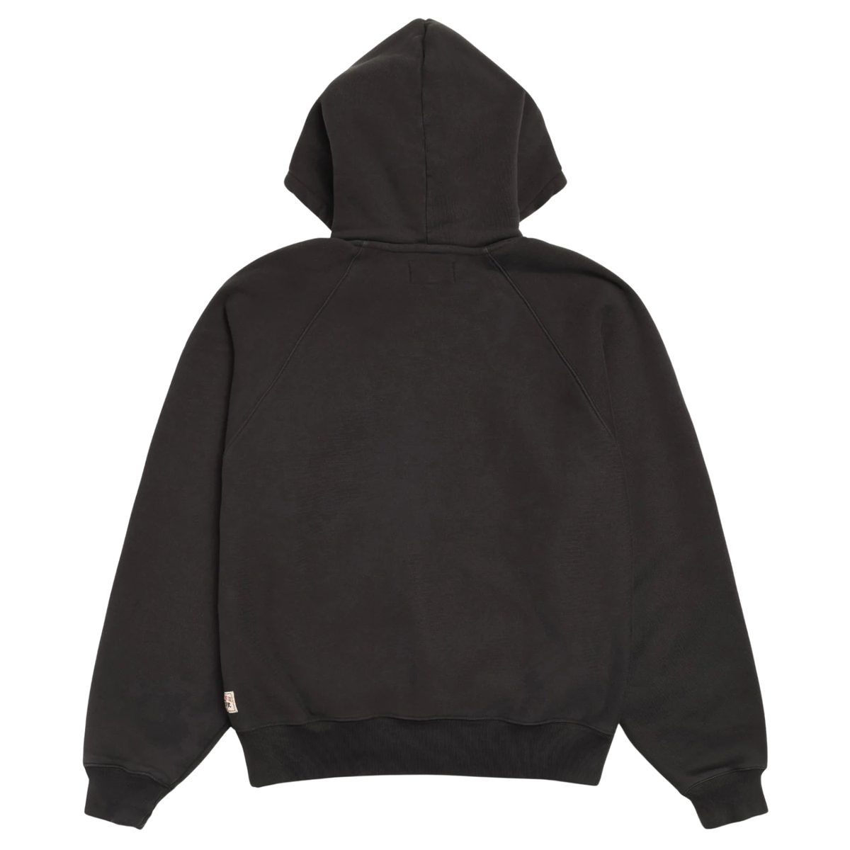 Stussy Fleece Raglan Hood Washed Black
