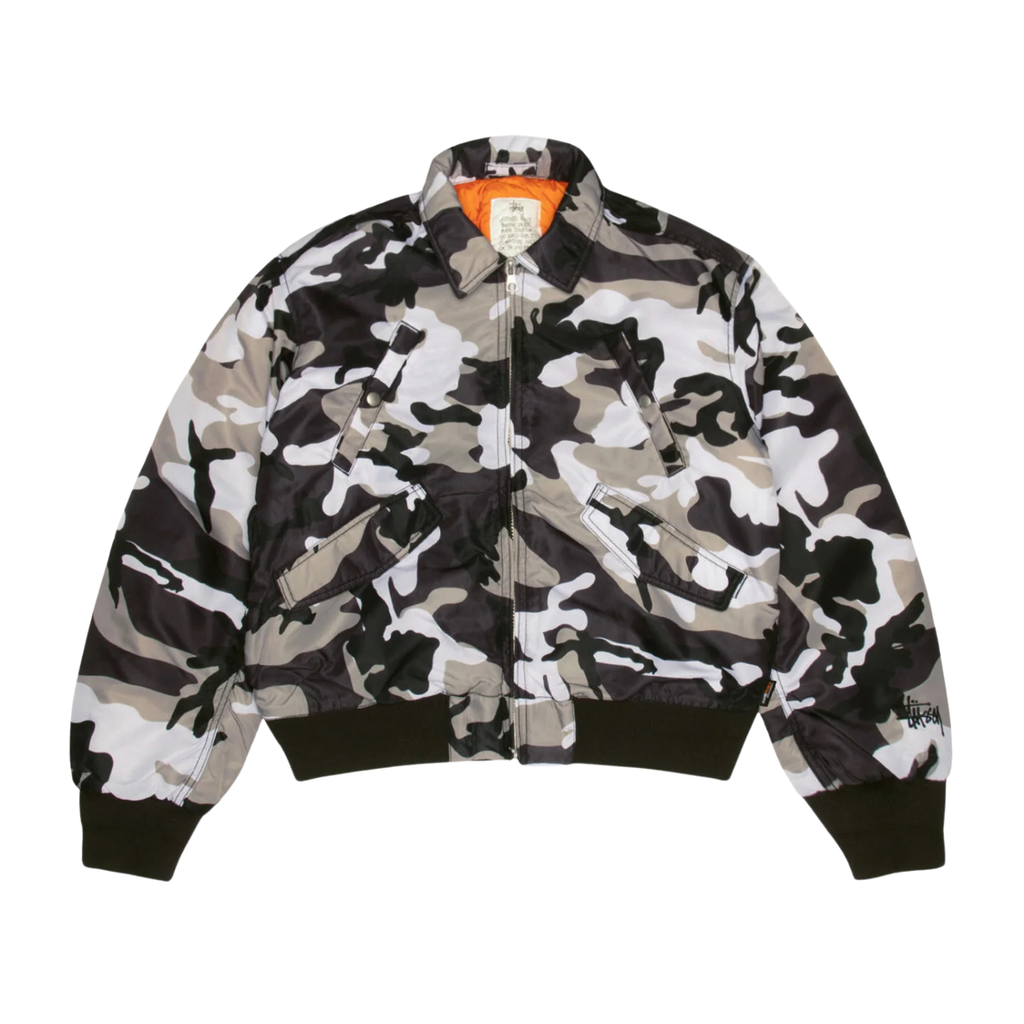Stussy Flight Bomber Snow Camo I Momentum - Momentum Clothing