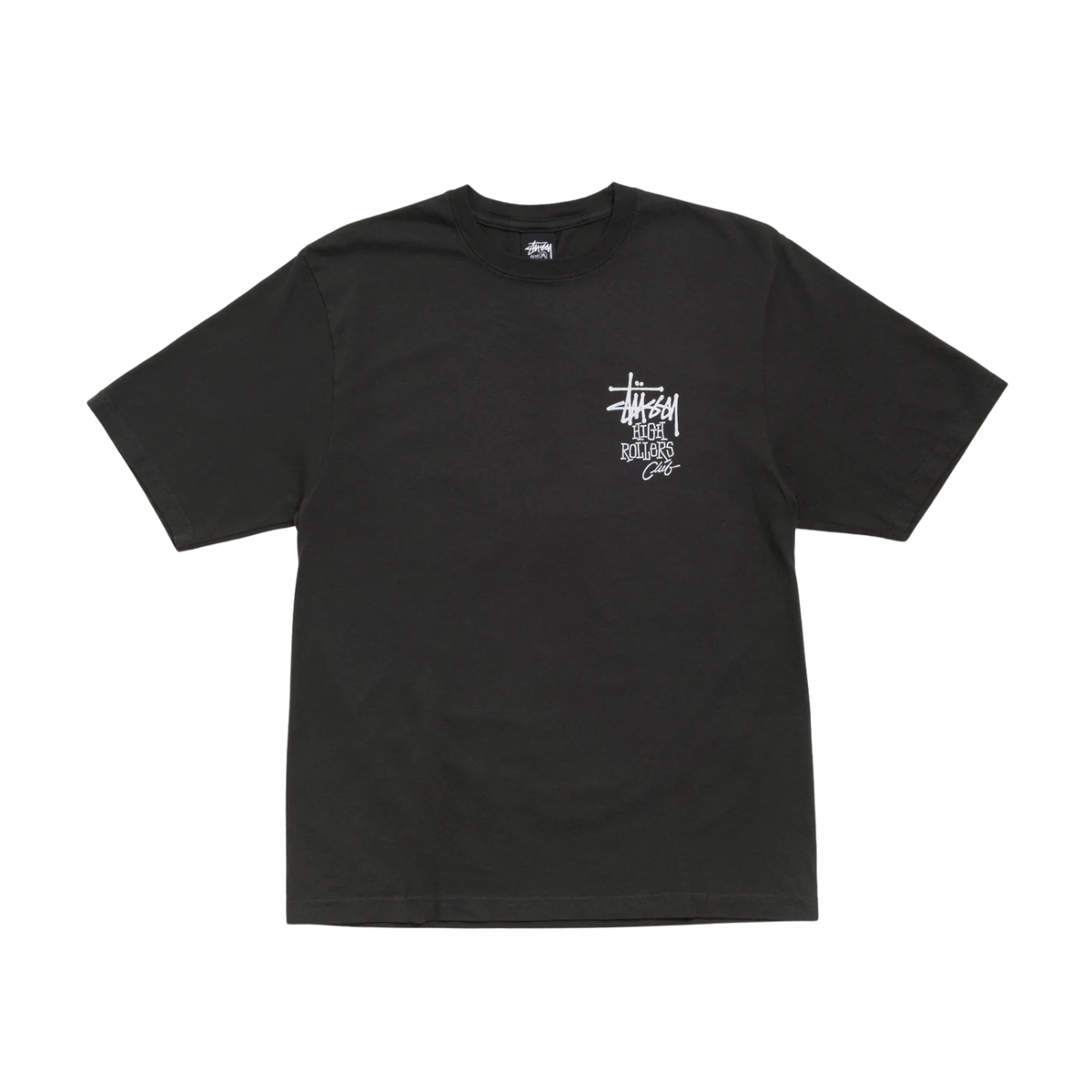 Stussy High Rollers Pigment Dyed Tee Faded Black