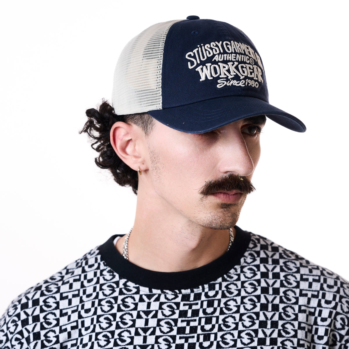 Stussy LP Workgear Strapback Cap - Navy