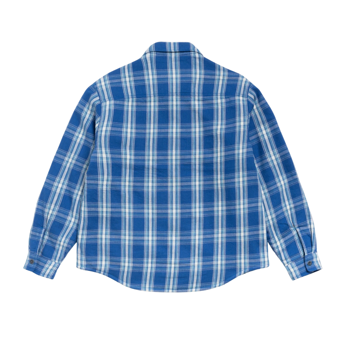 Stussy Lau Plaid Shirt Jacket Blue