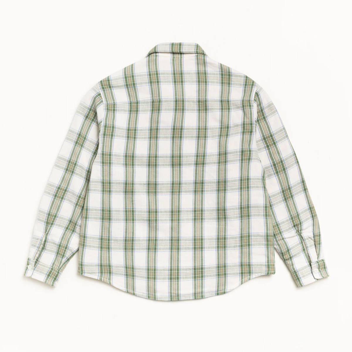 Stussy Lau Plaid Shirt Jacket Off White