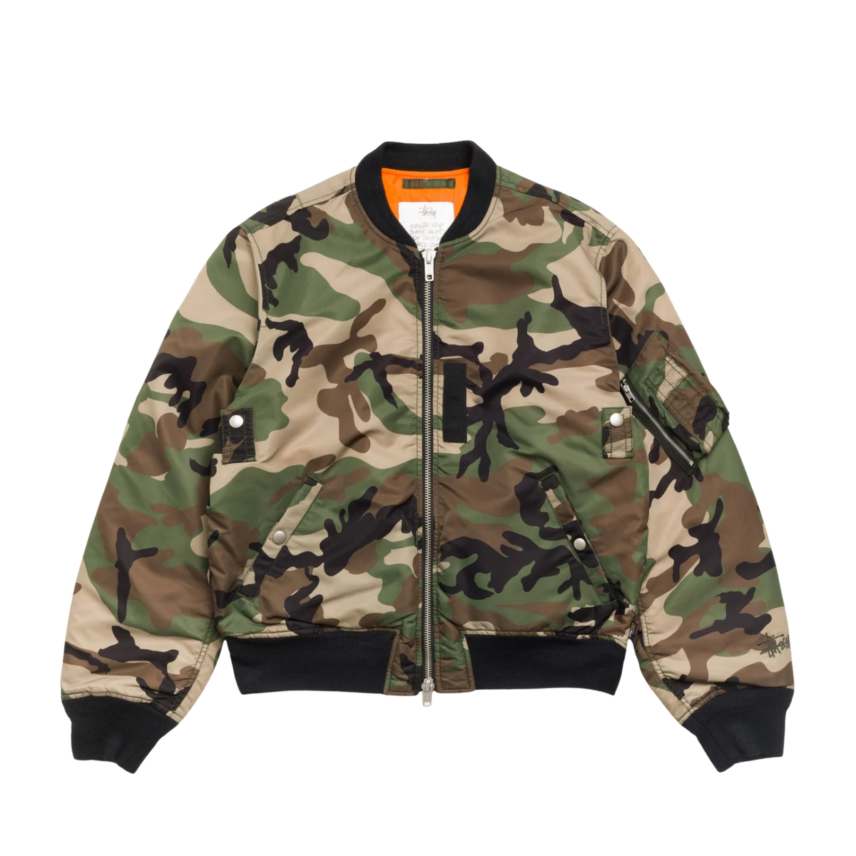 Stussy MA-1 Bomber Woodland Camo