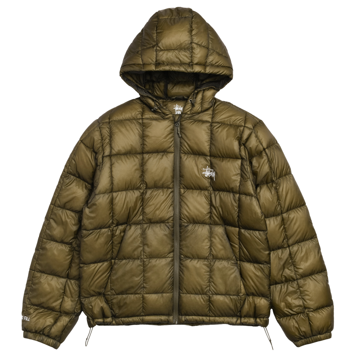 Stussy Midweight Hooded Puffer Olive 