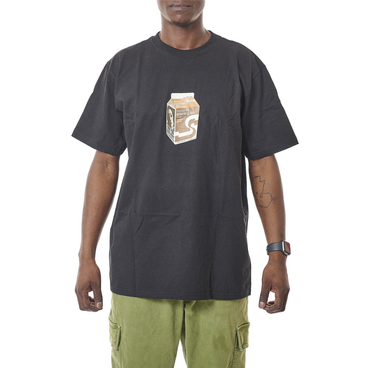 Stussy Milk Tee - Black