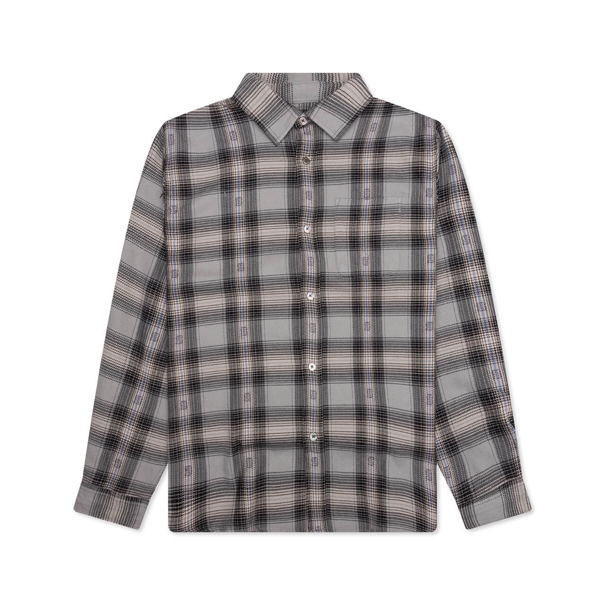 Stussy Motif Plaid Shirt - Grey