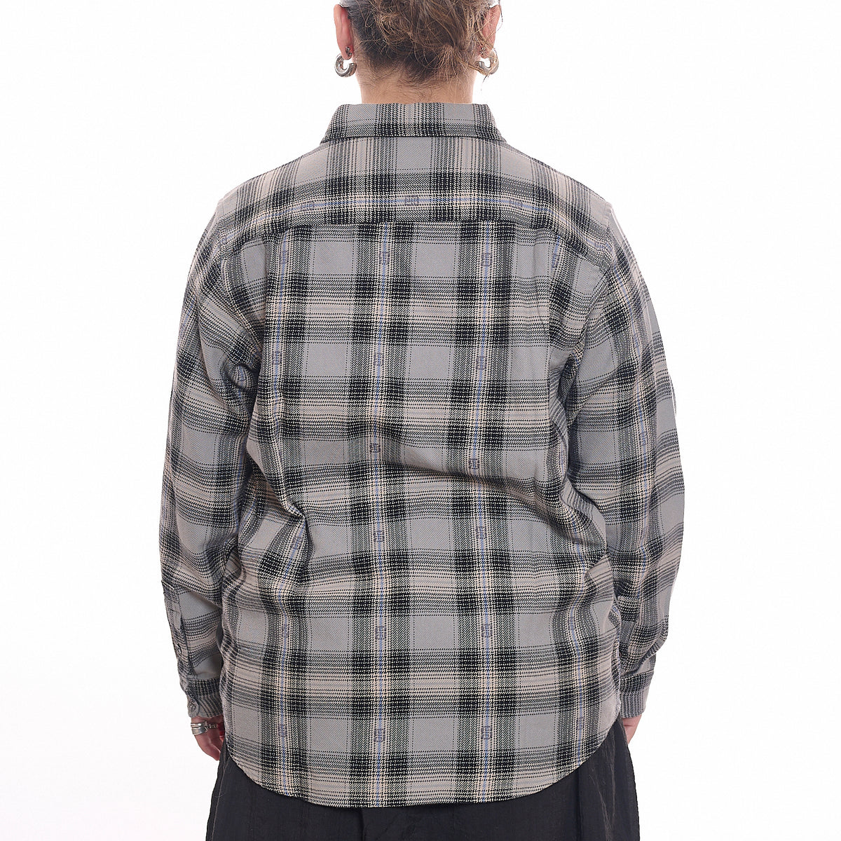 Stussy Motif Plaid Shirt - Grey