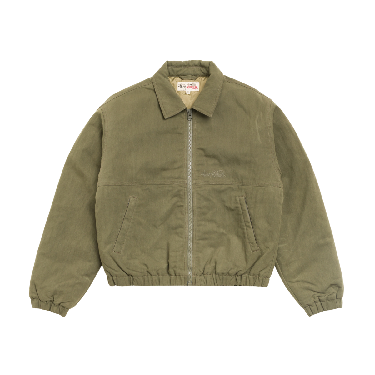 Stussy NYCO Collared Work Jacket Green