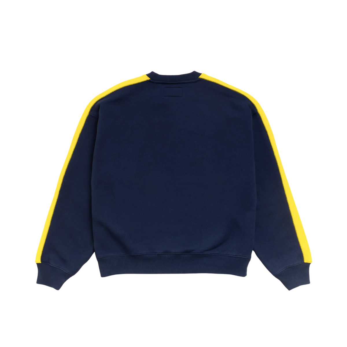 Stussy Paneled Stripe Crew Navy