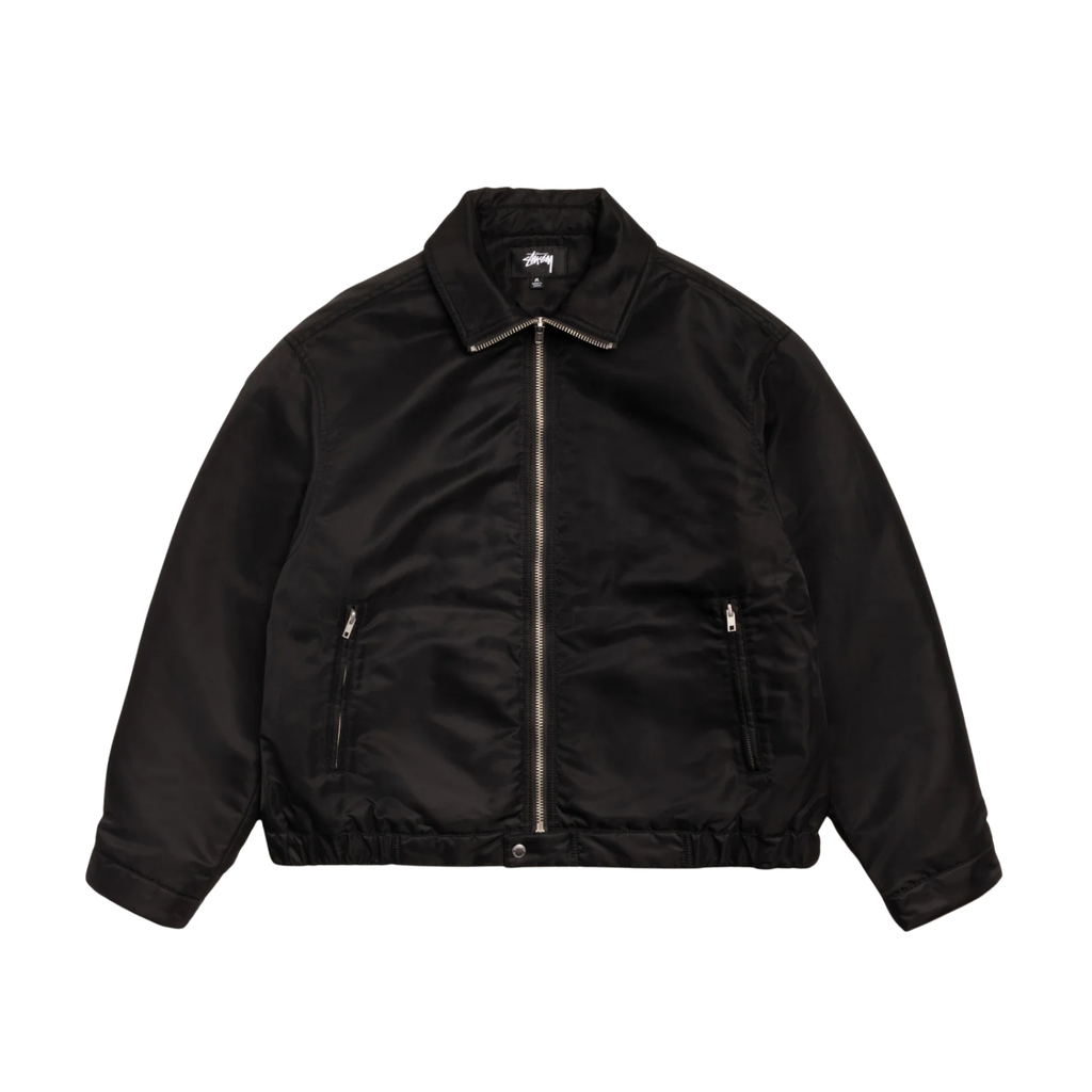 Stussy Pile Lined Zip Jacket Black I Momentum - Momentum Clothing