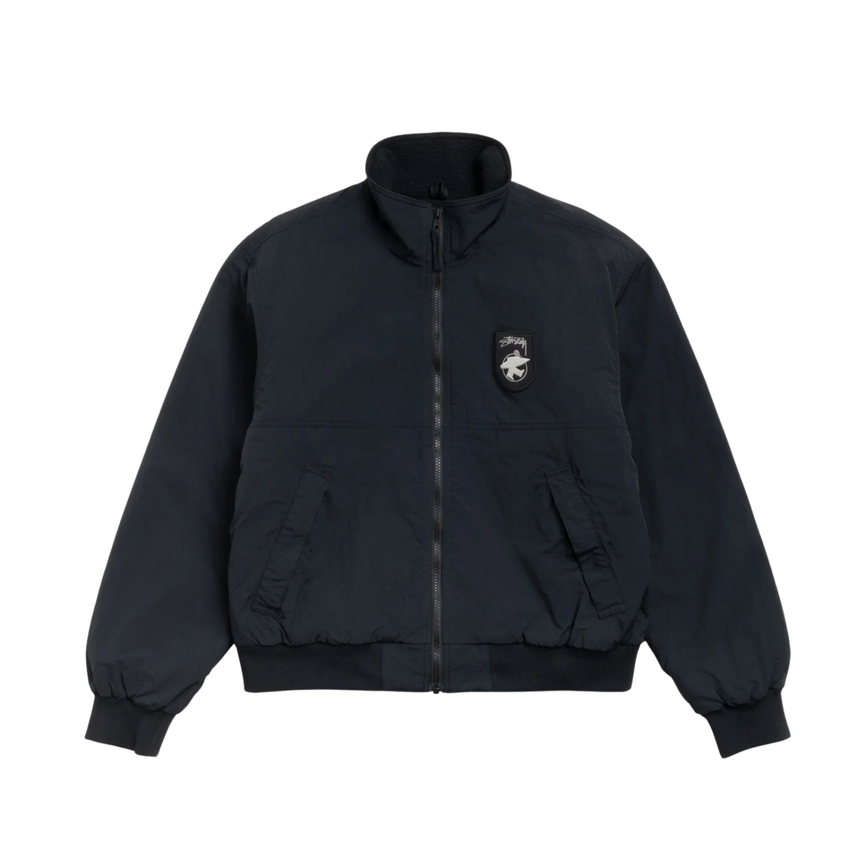 Stussy Polar Fleece Lined Jacket Black