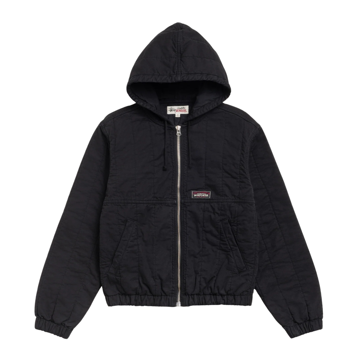 Stussy Quilted Canvas Work Jacket Black