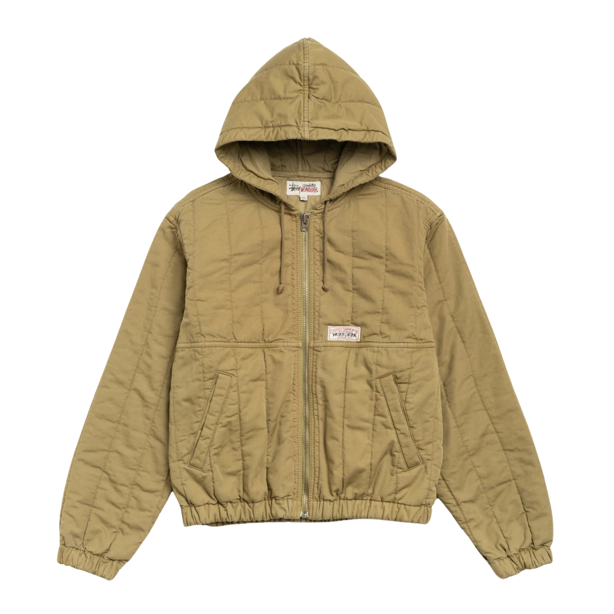 Stussy Quilted Canvas Work Jacket Olive