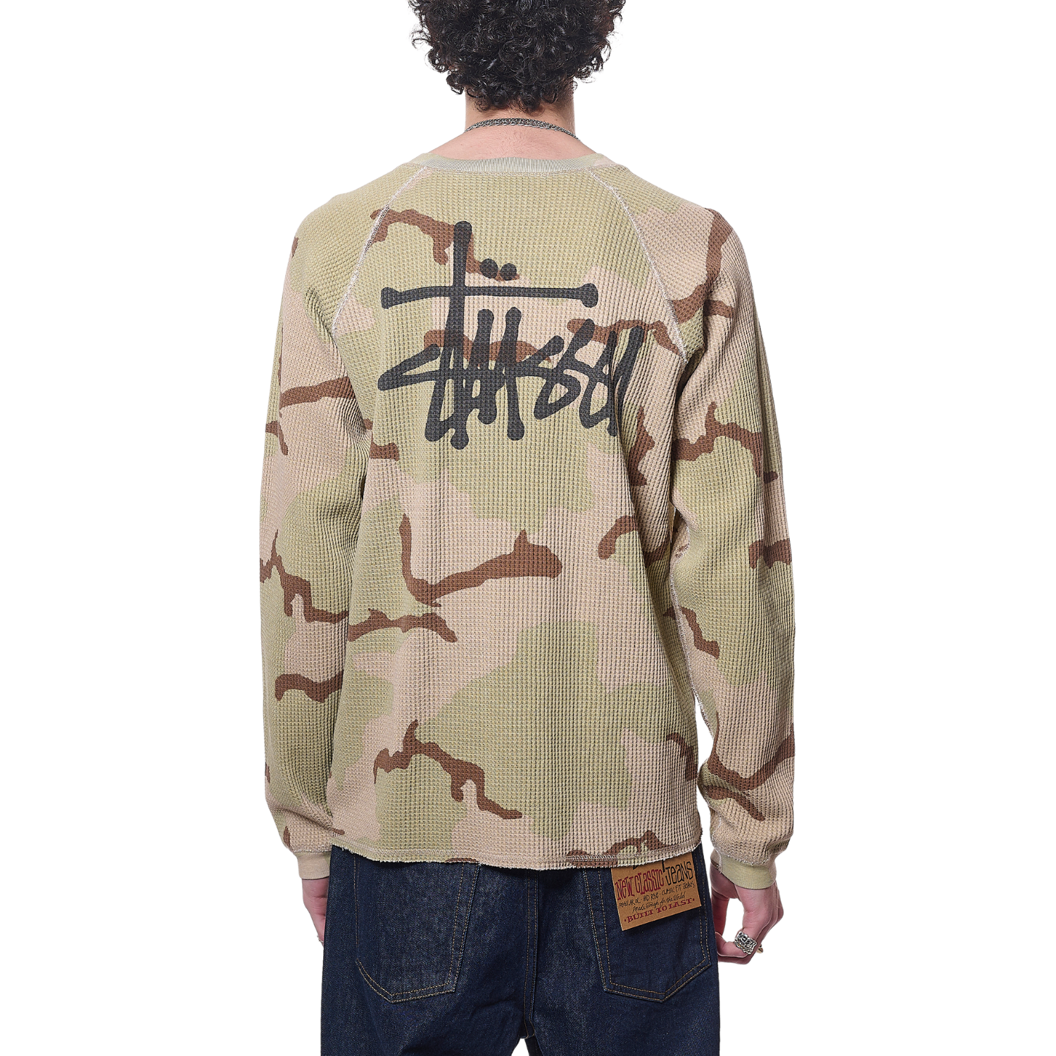 Stussy Raglan Thermal Basic Stock - Sand Camo I Momentum
