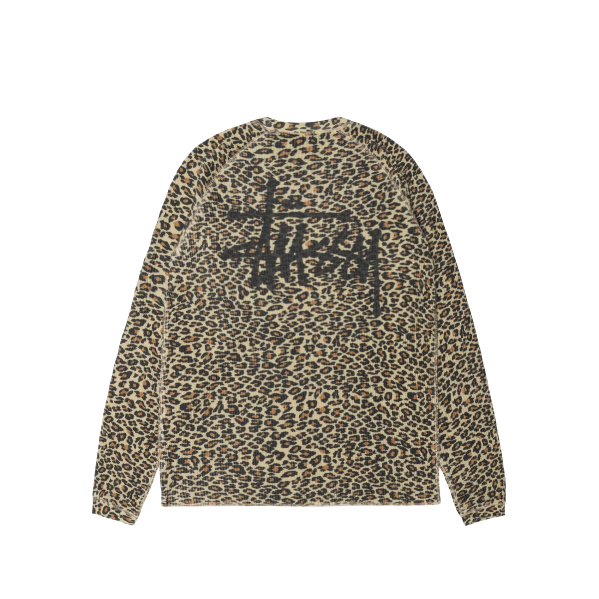 Stussy Raglan Thermal Basic Stock Leopard