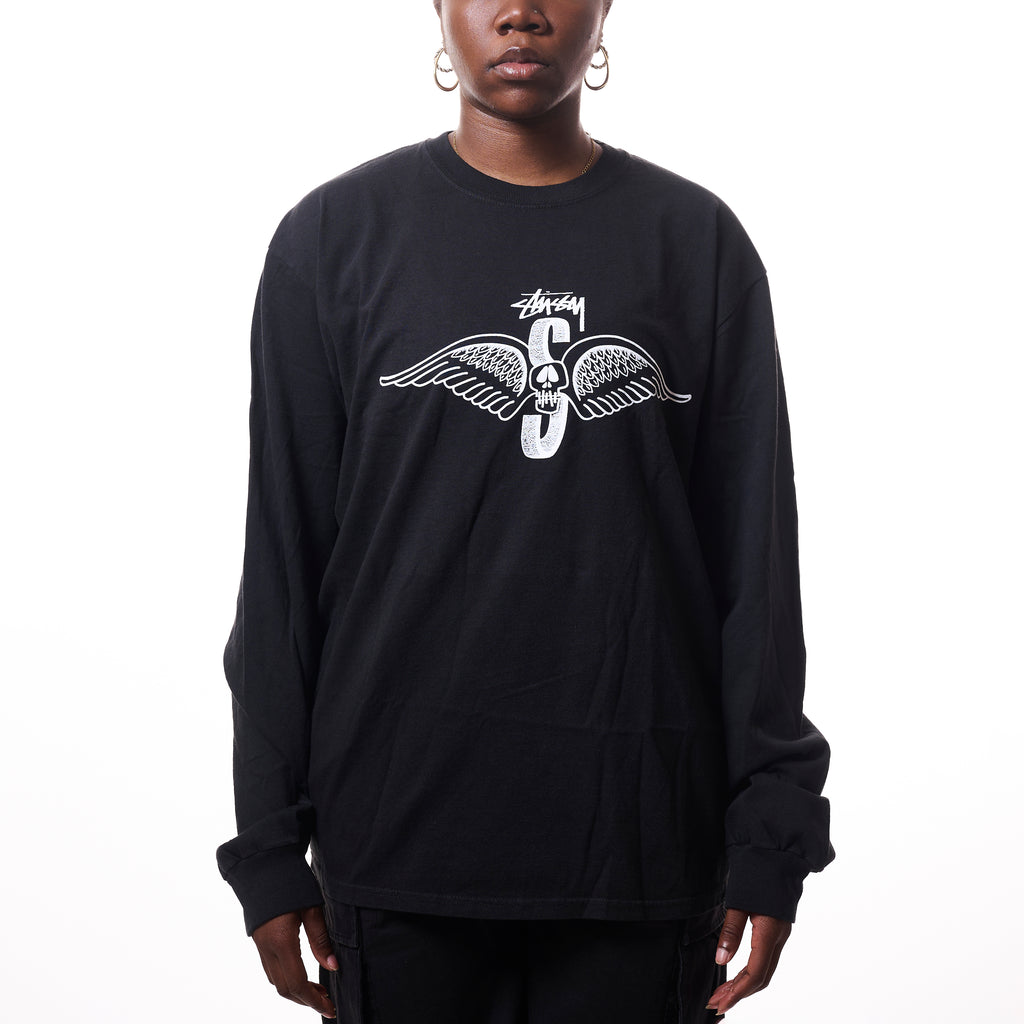 ★人気★【STUSSY】★Stussy LS Thermal T-Shir.t Black★ 118556-blk.jpg