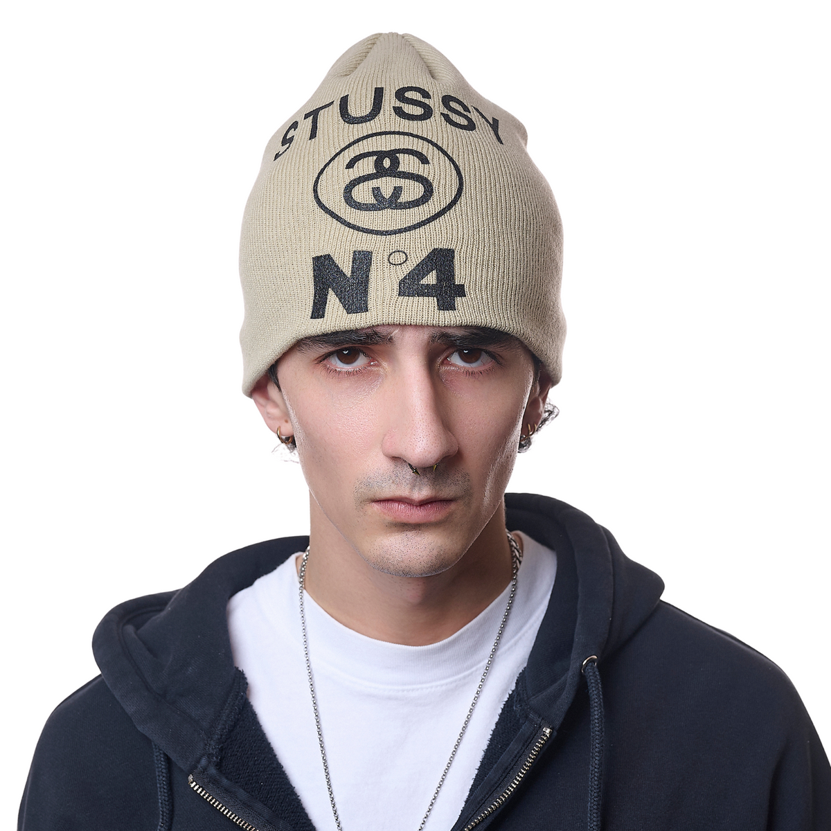 Stussy Skullcap Number 4 - Bone