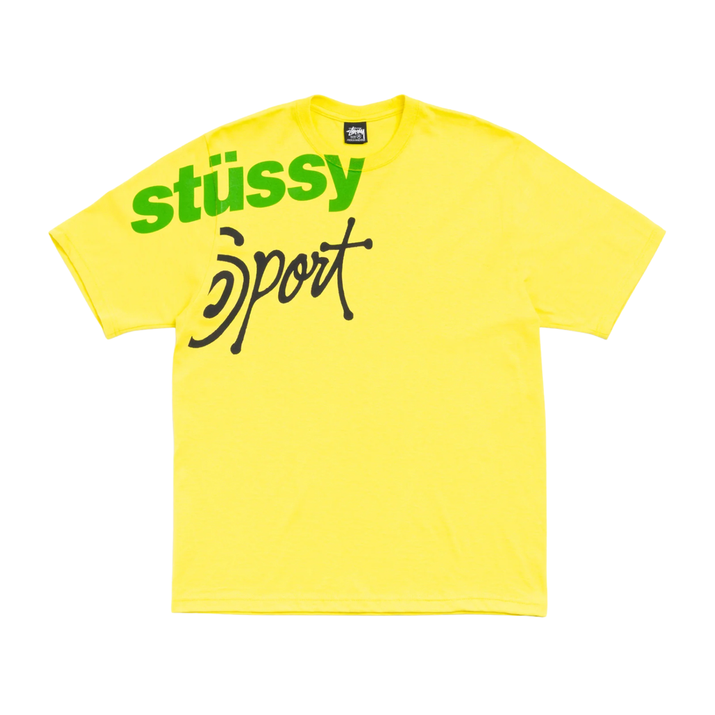 Stussy Sport Tee Lemon I Momentum - Momentum Clothing