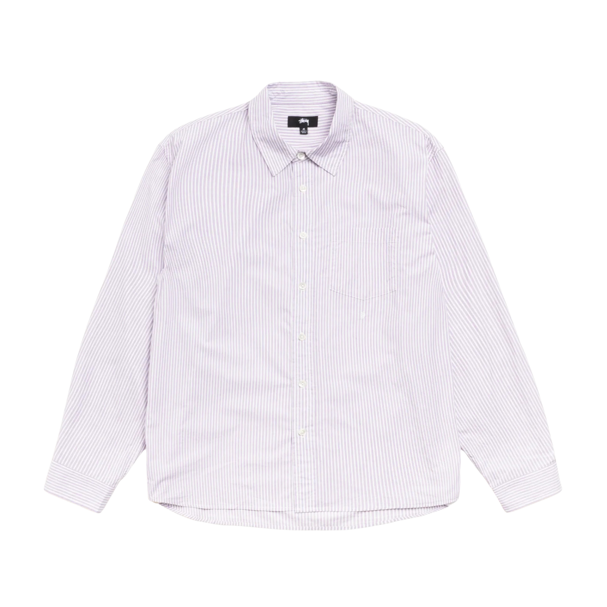 Stussy Standard LS Shirt Purple Stripe