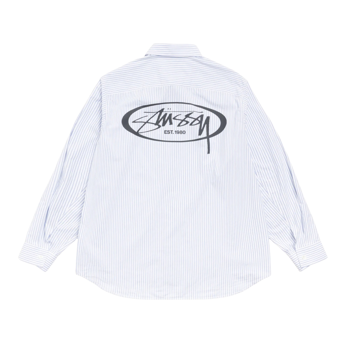 Stussy Standard Logo Shirt Blue Stripe