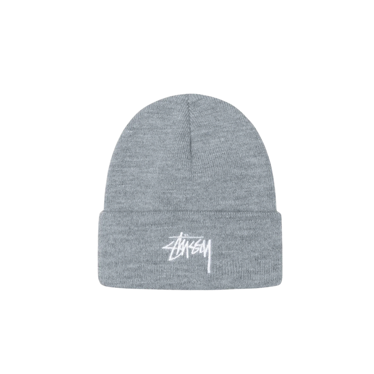 Stussy Stock Cuff Beanie - Grey Heather