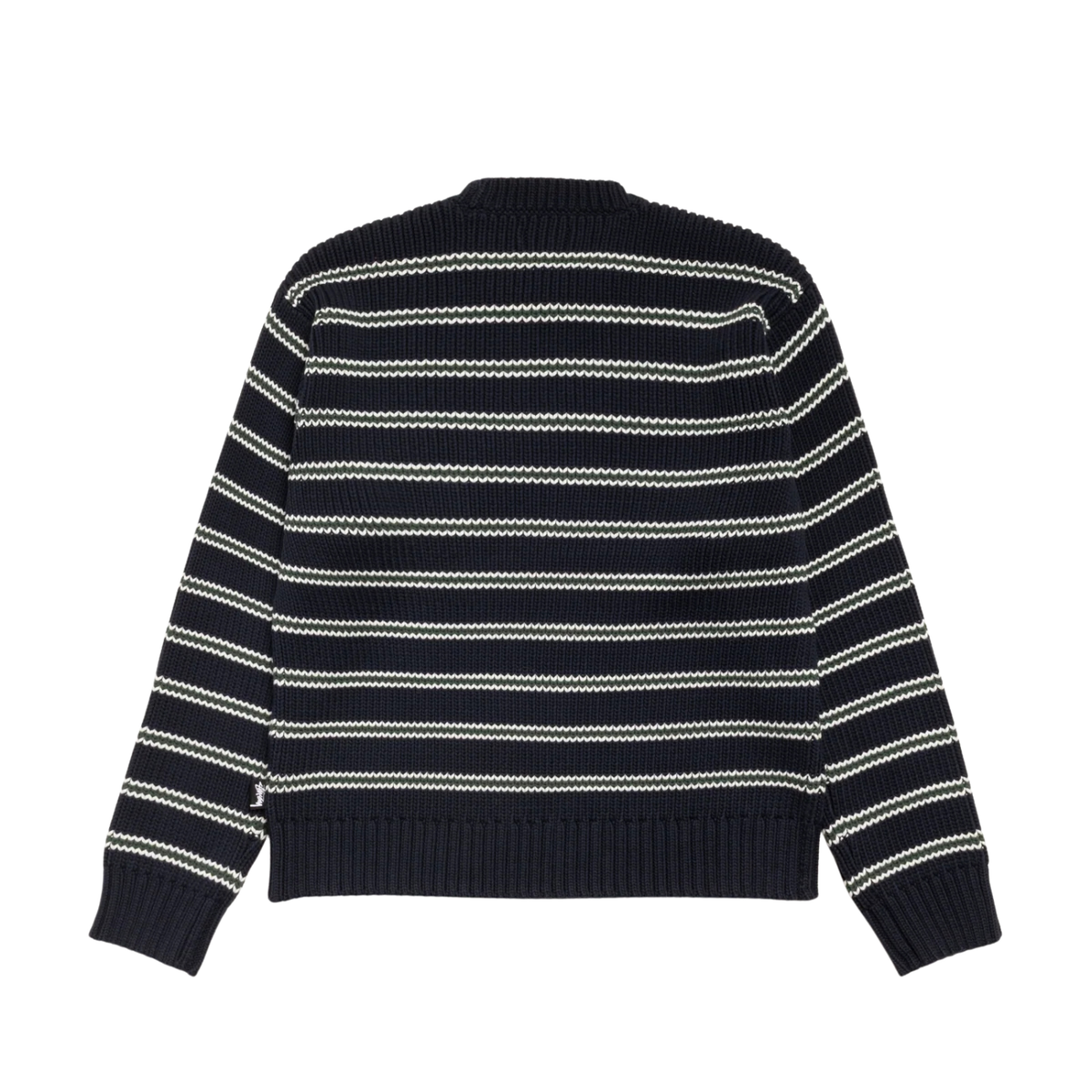 Stussy Stripe Crew Ocean