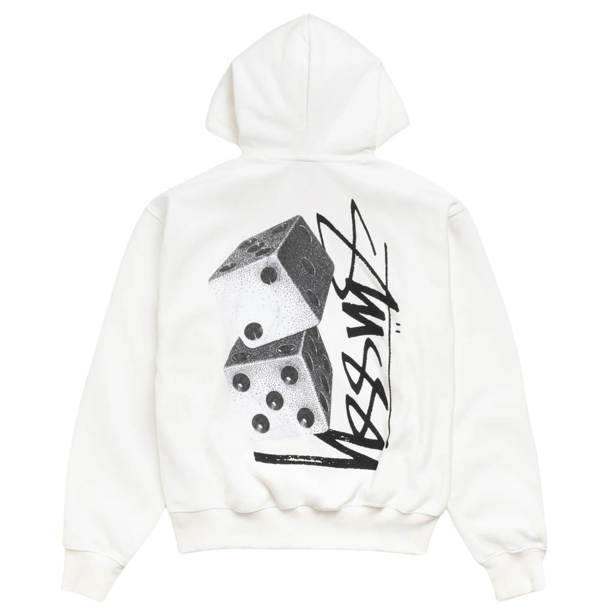 Stussy Tall Dice Zip Hood Off White