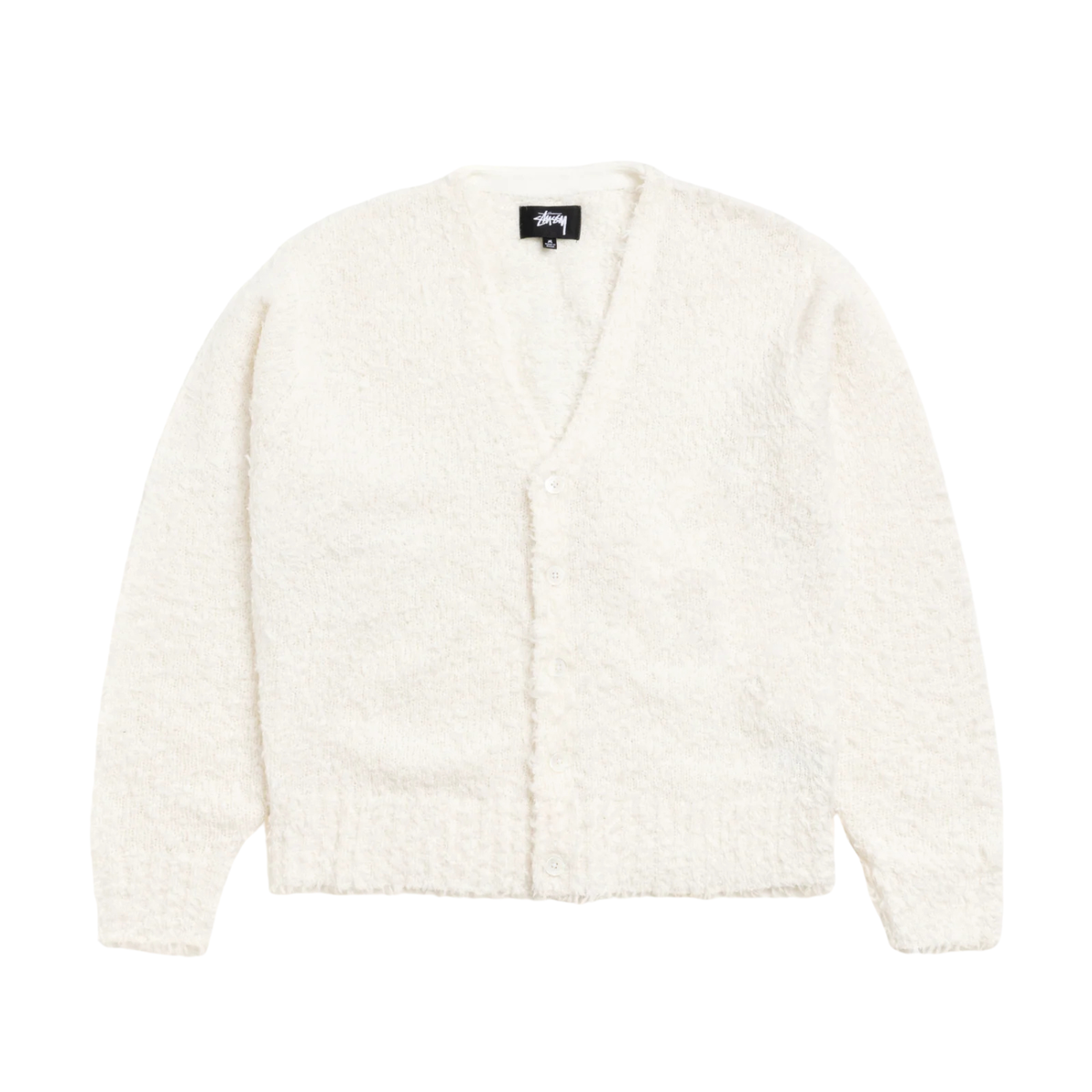 Stussy Textured Cardigan Off White