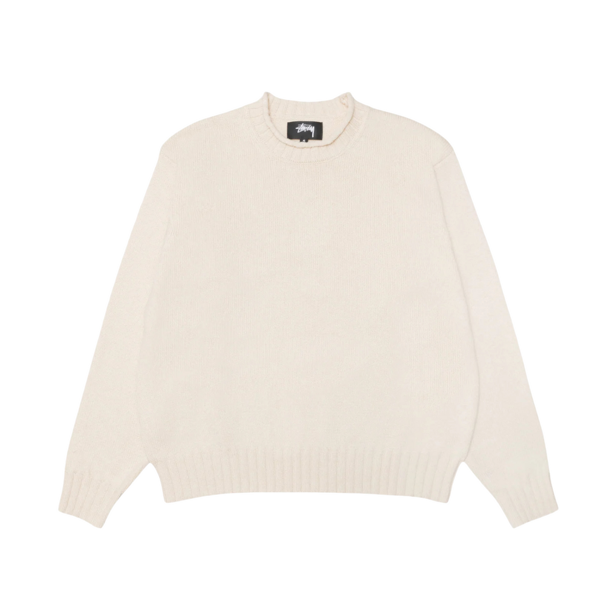 Stussy Tonal Mock Neck Sweater Natural 
