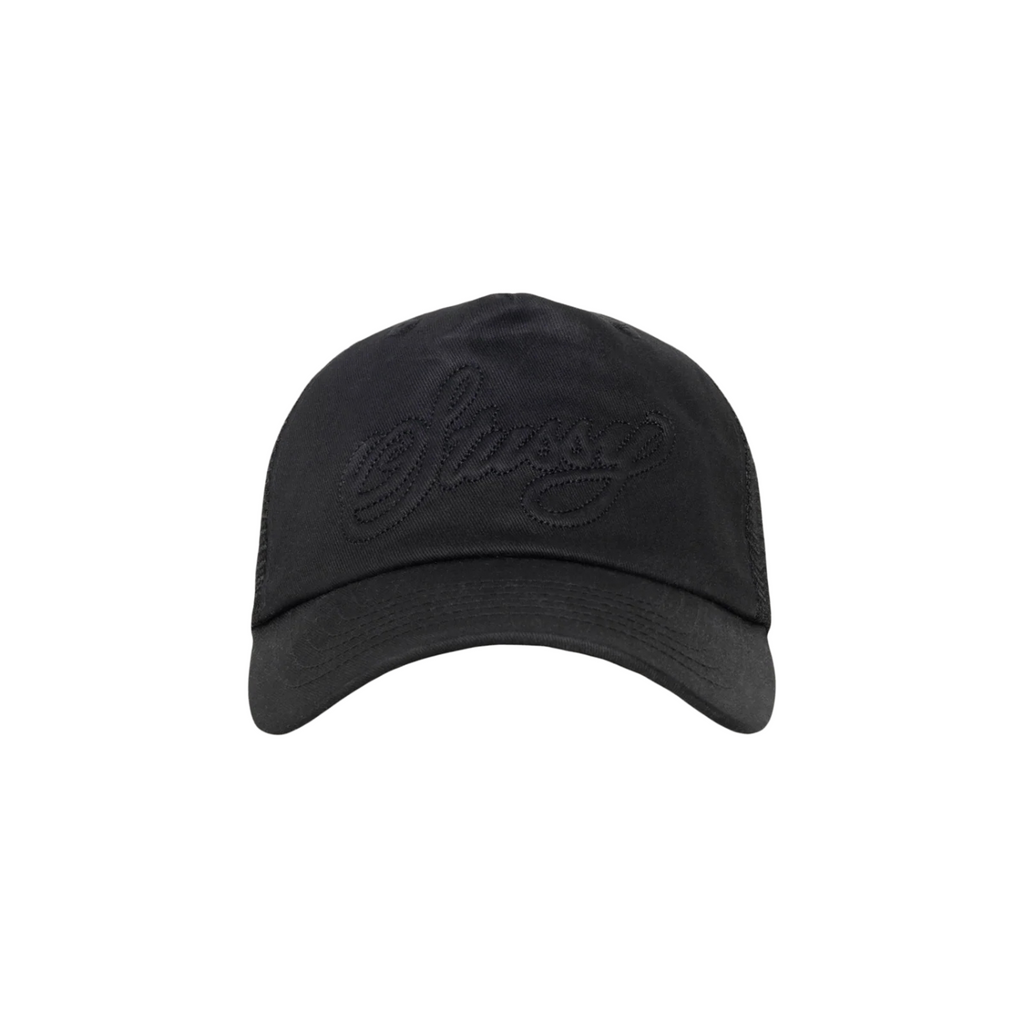 Stussy Trucker Cursive Stitch - Black I Momentum - Momentum Clothing