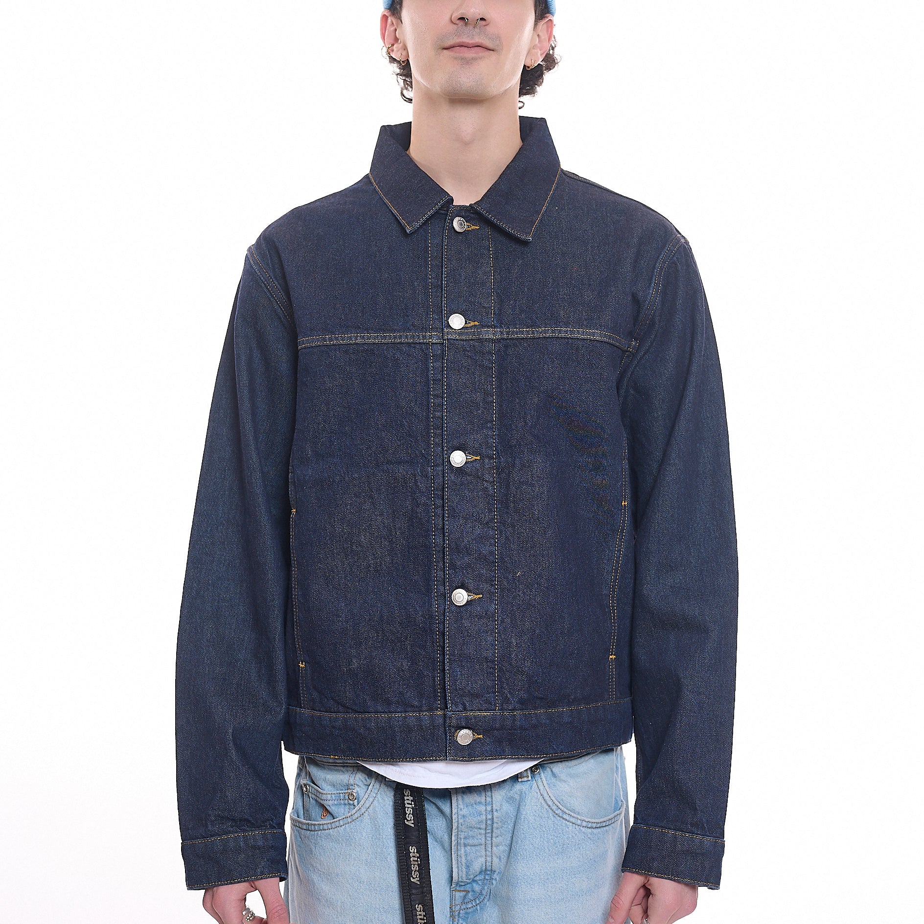 【KOOLOSET】Cotton pocket trucker jacket Levi's Men's Cotton Canvas Trucker Jacket with Removable