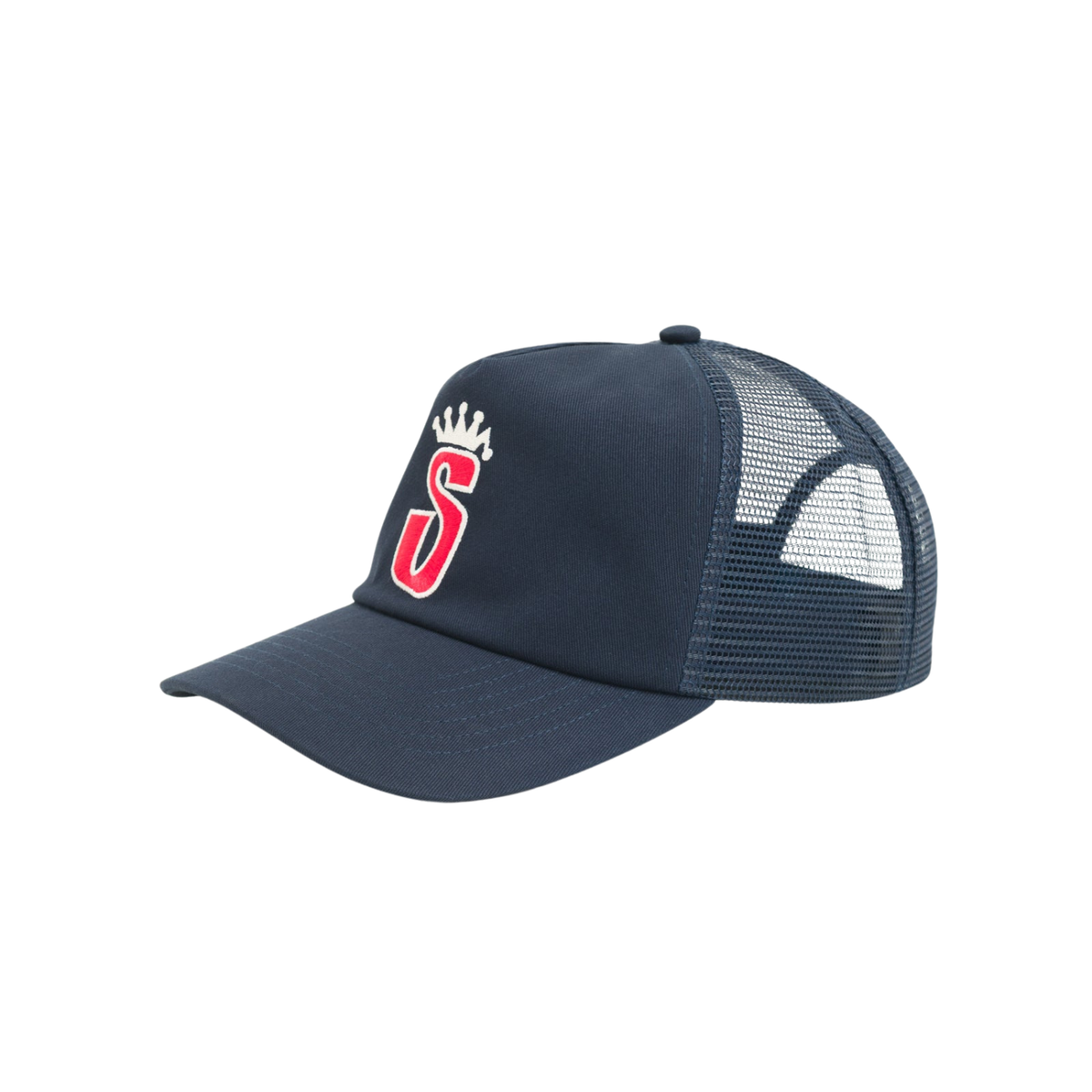 Stussy Trucker S Crown Cap Navy 