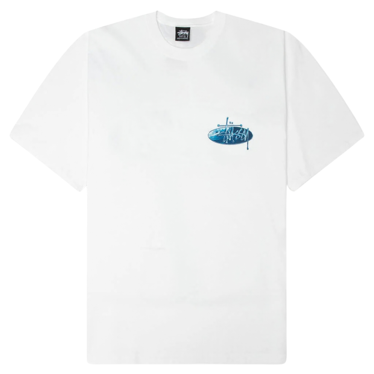 Stussy Wave Oval Tee White