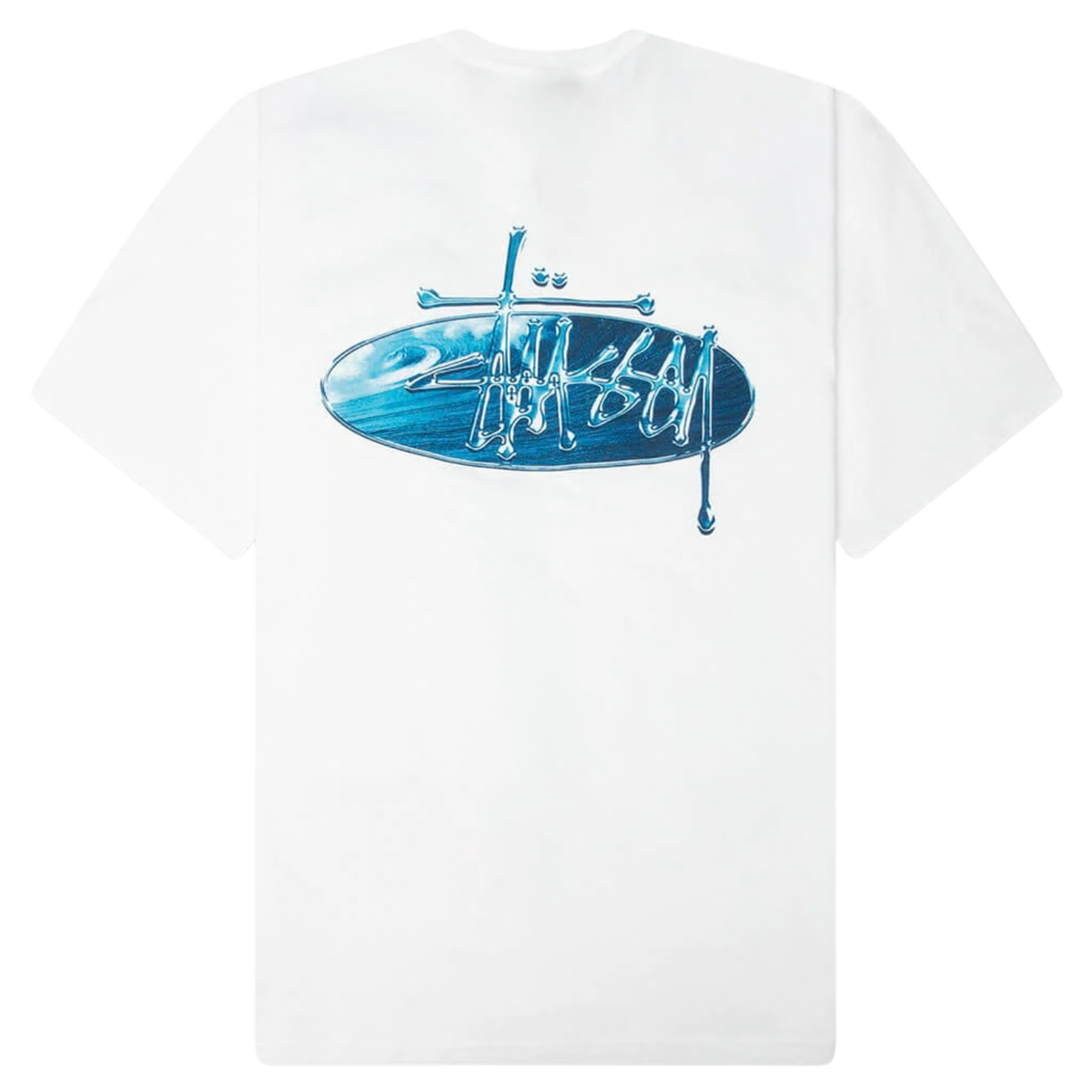 Stussy Wave Oval Tee White