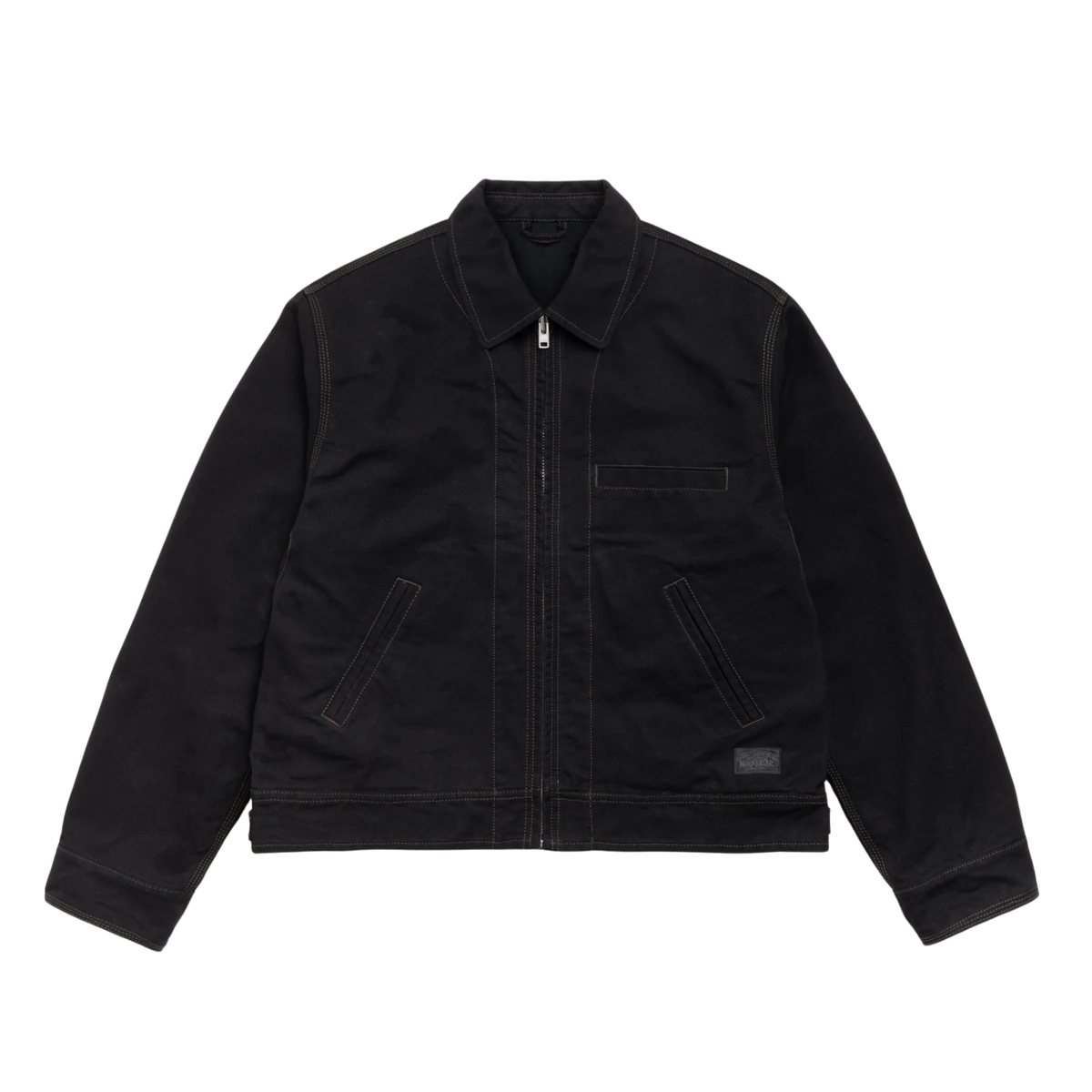 Stussy Work Jacket Collared Black