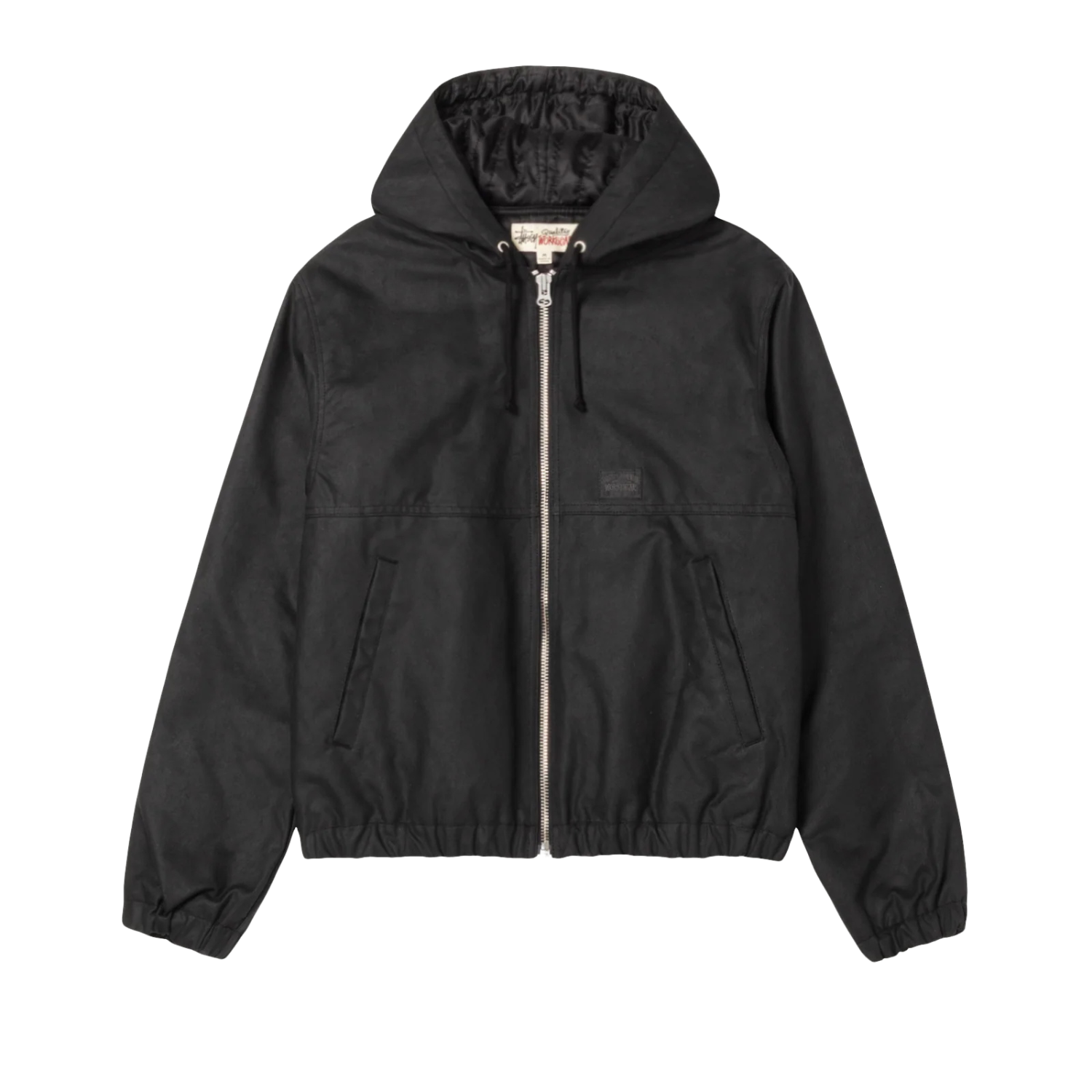 Stussy Work Jacket Waxed Cotton Black I Momentum - Momentum Clothing